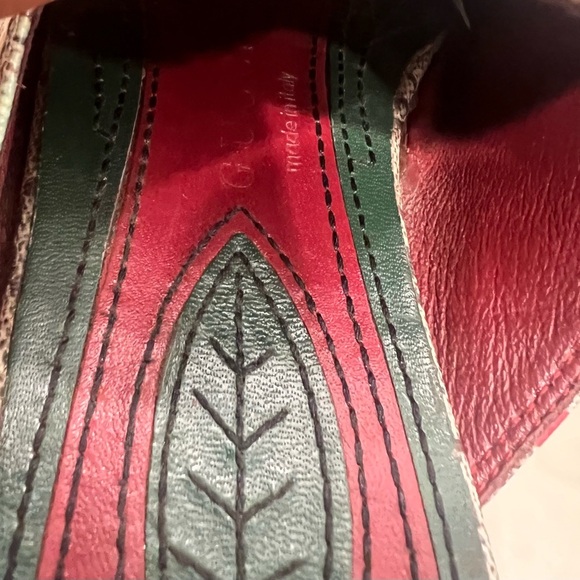 Gucci Multicolor GG Canvas Princetown Horsebit Tian Print Mules - Picture 9 of 12